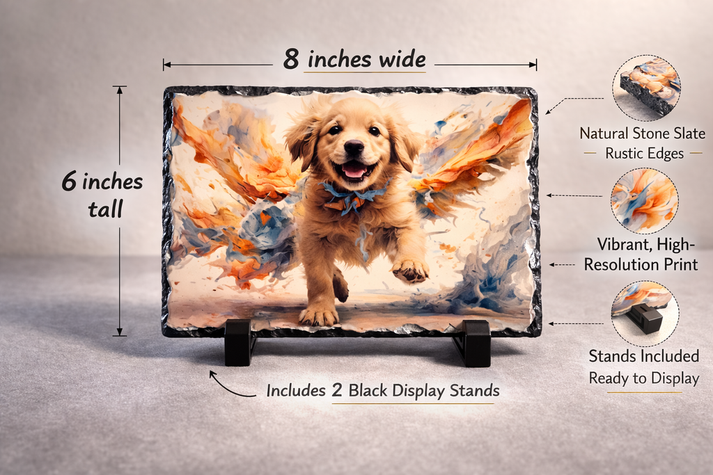 Golden Retriever Puppy Photo Slate