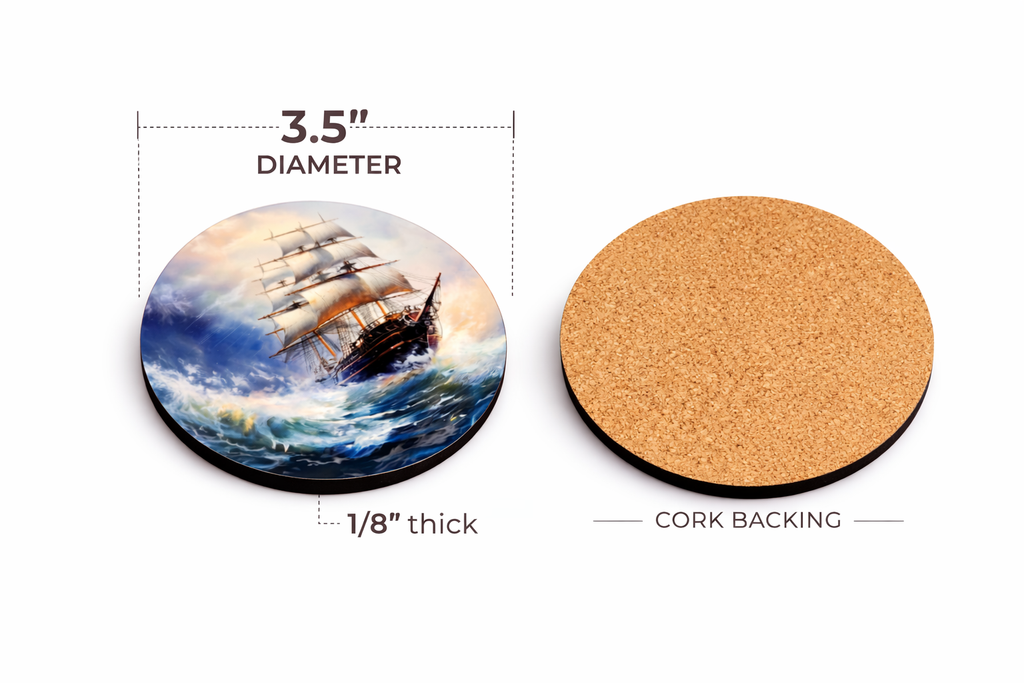 Majestic Tall Ships – 4 Coaster Set