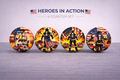 Firefighter 4 Coaster Set