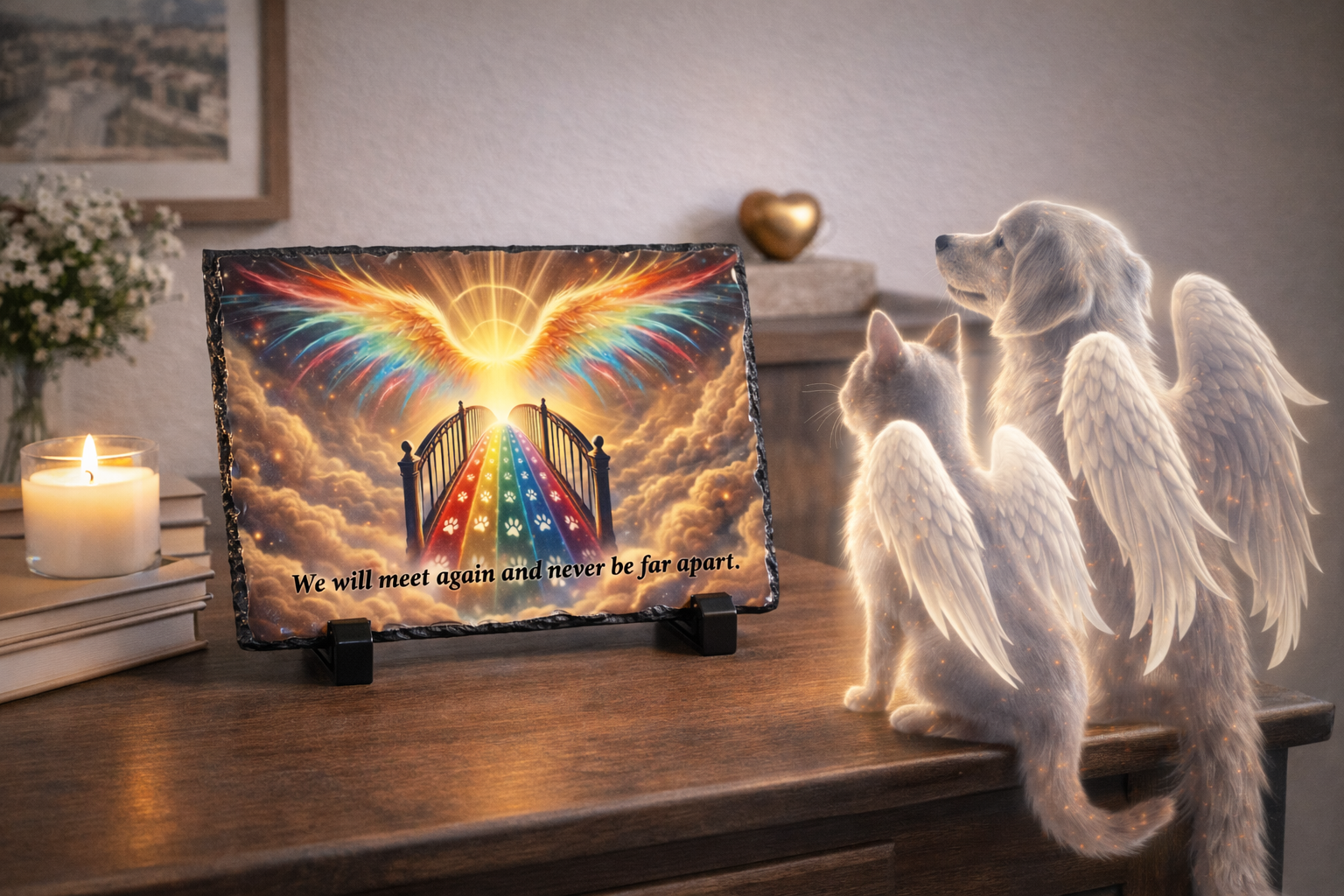 Never Far Apart Photo Slate