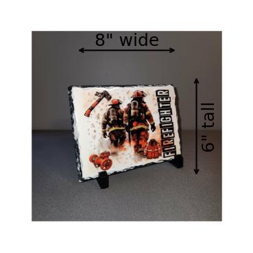 Firefighter Photo Slate