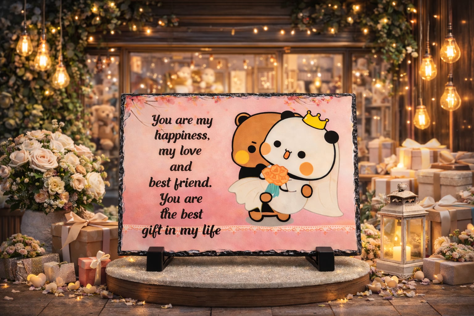 Wedding Bears Photo Slate