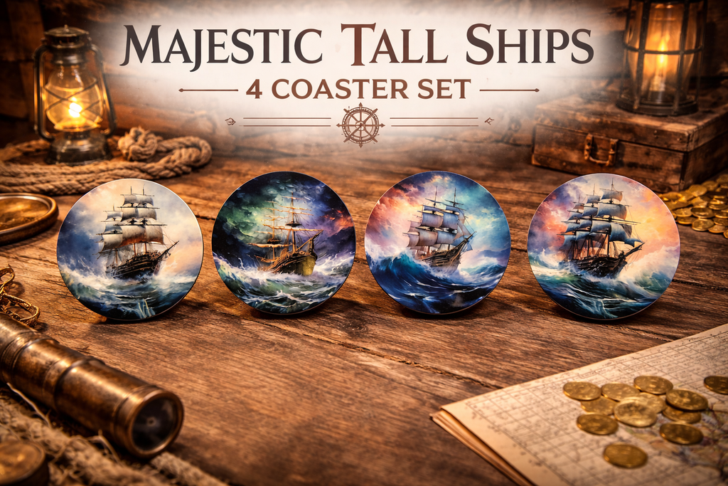 Majestic Tall Ships – 4 Coaster Set