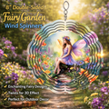 Enchanted Fairy Garden 3D Wind Spinner – 8" Double-Sided